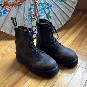 Women’s Dr. Martens Jadon Brown distressed